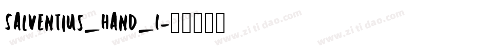 Salventius_Hand_I字体转换
