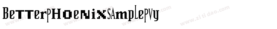 BetterPhoenixSample-PvY2字体转换