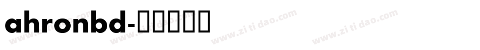 ahronbd字体转换