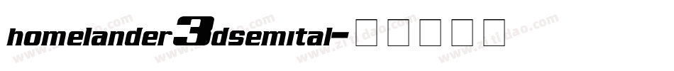 homelander3dsemital字体转换