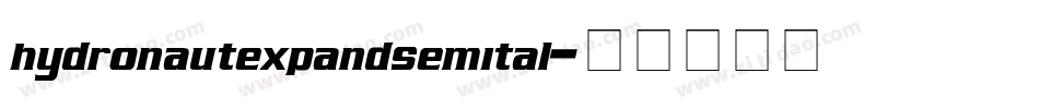 hydronautexpandsemital字体转换