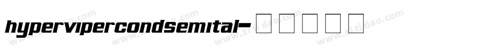 hypervipercondsemital字体转换