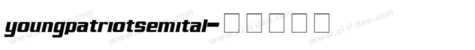 youngpatriotsemital字体转换