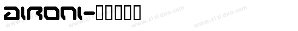 aironi字体转换