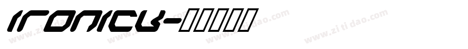 IRONICK字体转换
