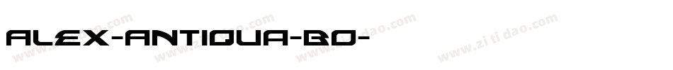 Alex-Antiqua-Bo字体转换