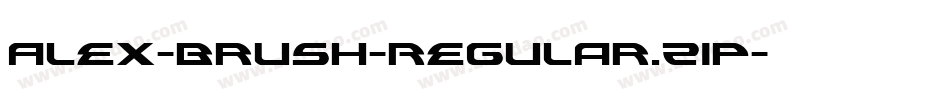 Alex-Brush-Regular.zip字体转换