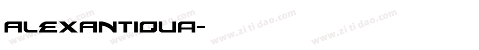 AlexAntiqua字体转换