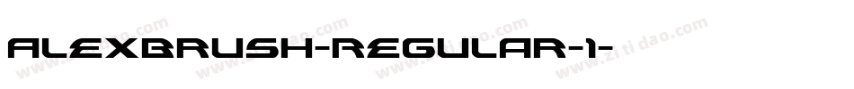 AlexBrush-Regular-1字体转换