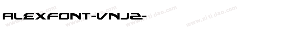 Alexfont-VnjZ字体转换