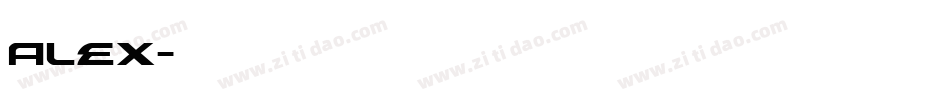 alex字体转换