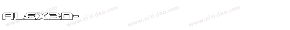 alex3d字体转换