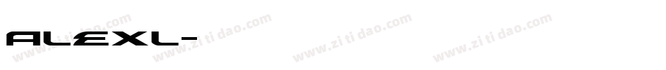 alexl字体转换