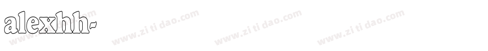 alexhh字体转换