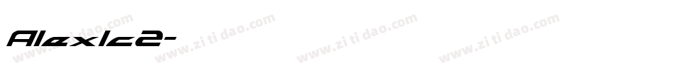 Alexlc2字体转换