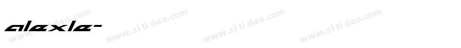 alexle字体转换