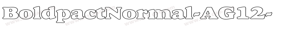 BoldpactNormal-AG12字体转换