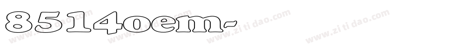 8514oem字体转换