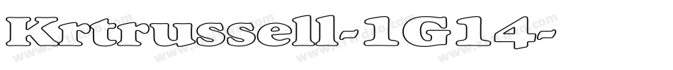 Krtrussell-1G14字体转换