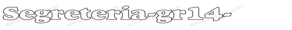 Segreteria-gr14字体转换