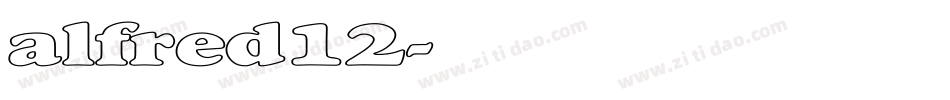 alfred12字体转换
