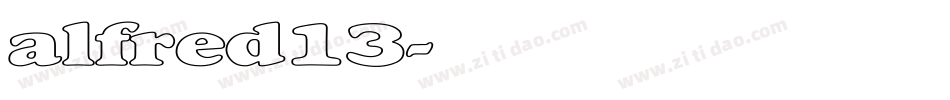 alfred13字体转换