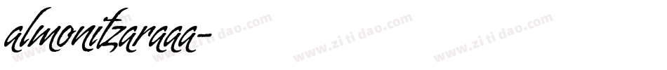 almonitzaraaa字体转换