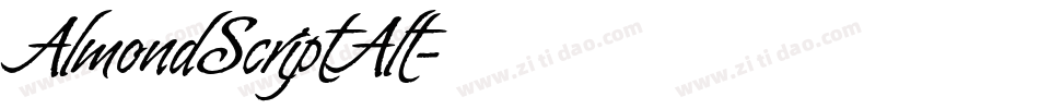 AlmondScriptAlt字体转换