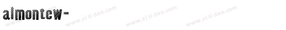 almontew字体转换