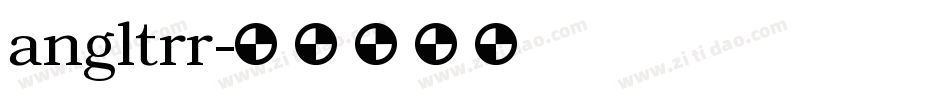angltrr字体转换