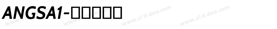 ANGSA1字体转换