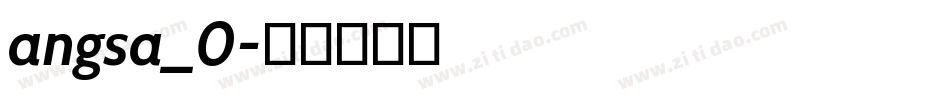 angsa_0字体转换