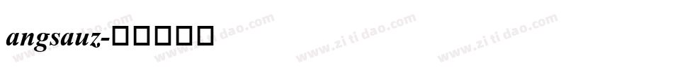 angsauz字体转换