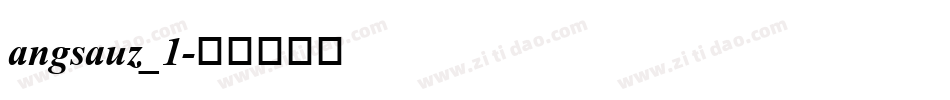 angsauz_1字体转换