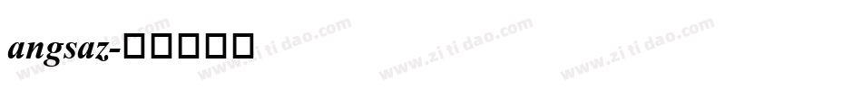 angsaz字体转换