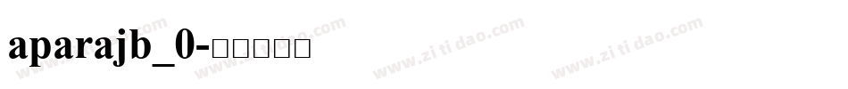 aparajb_0字体转换