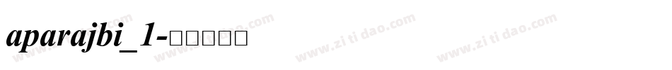 aparajbi_1字体转换