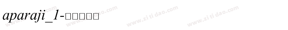 aparaji_1字体转换