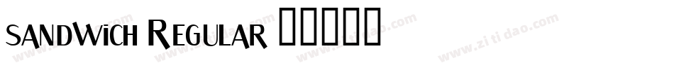 sandwich-Regular字体转换