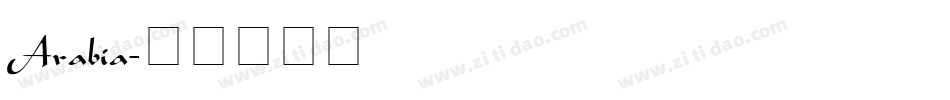 Arabia字体转换