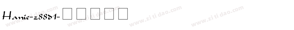 Hanie-z88d1字体转换