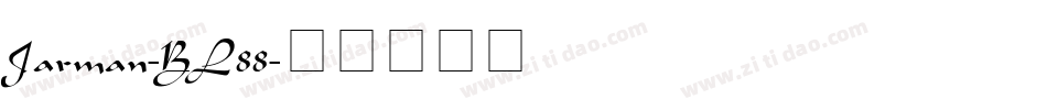 Jarman-BL88字体转换