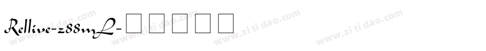 Rellive-z88mL字体转换