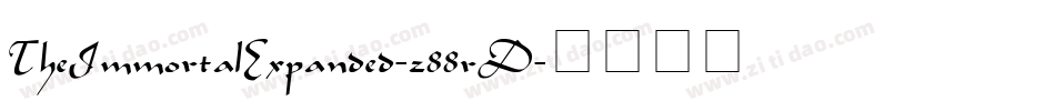 TheImmortalExpanded-z88rD字体转换