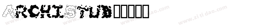 ArchiStud字体转换