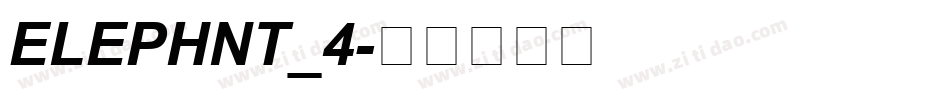 ELEPHNT_4字体转换
