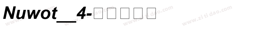 Nuwot__4字体转换
