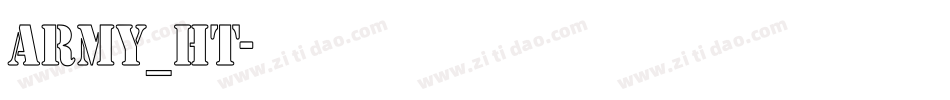 army_ht字体转换