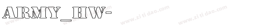 army_hw字体转换