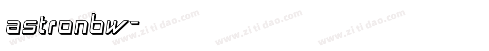 astronbw字体转换